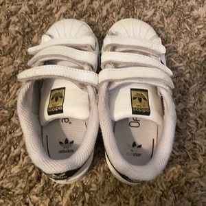 Adidas white and black size 9